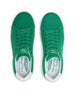 Men's Field V2 Shoe in Green, top down view featuring a green breathable mesh upper with green laces and a branded white insole
