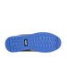 Men's Field V2 Shoe in Camo Carbon, bottom view featuring a blue traction outsole with a black SD logo label