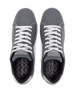 Men's Field V2 Shoe in Carbon, top-down view of both shoes featuring the gray mesh knit upper, white laces, and branded Straight Down insole