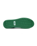 Men's Field V2 Shoe in Green, bottom sole view featuring a green rubber outsole with multi-directional traction lugs and a white branded logo badge