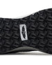Men's Moonlight V2 Shoe in Black, close-up bottom view featuring a black geometric pyramid-textured rubber outsole with a centered white and black Straight Down logo badge and white midsole edge