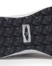 Men's Moonlight V2 Shoe in Granite, close-up detail view of the black pyramid-textured rubber outsole featuring a Straight Down logo tag at the center