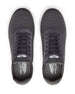 Men's Rally Shoe in Granite, top-down view of a pair featuring dark gray knit upper, lace-up closure, and Straight Down branded insole