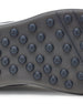 Men's Rally Shoe in Granite, detail close-up view of the outsole featuring dark gray multi-directional traction rubber studs and flex grooves for grip