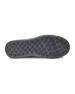 Men's Rally Shoe in Granite, bottom view featuring a dark gray rubber outsole with multi-directional traction rubber studs and flex grooves
