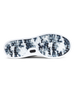 Field V3 Shoes in Black, full outsole view featuring a black and white camo-patterned rubber traction sole with circular grip nubs, white midsole edge, and black Straight Down logo detail on the heel