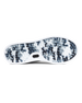 Field V3 Shoes in Black, full outsole view featuring a black and white camo-patterned rubber traction sole with circular grip nubs, white midsole edge, and black Straight Down logo detail on the heel