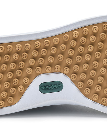 Cruise Canvas Sneaker in Dark Forest Green, tread detail view