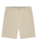 Men's Maverick Twill Short in Cashew, flat lay front view featuring a solid tan short with a button waistband closure and slant front pockets