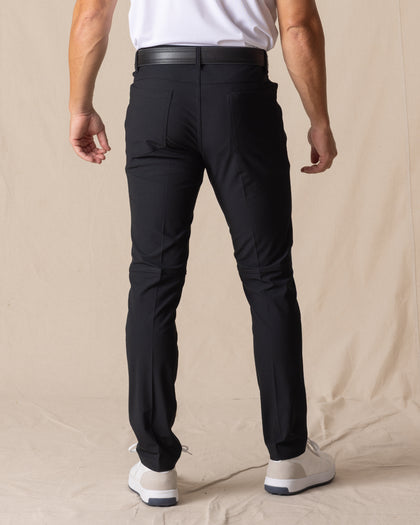 Hero Pant in black, back model view