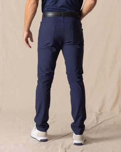 Hero Pant in Indigo, back model view
