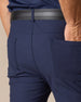 Hero Pant in Indigo, back pocket detail view