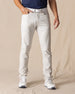 Hero Pant in stone, front view on model
