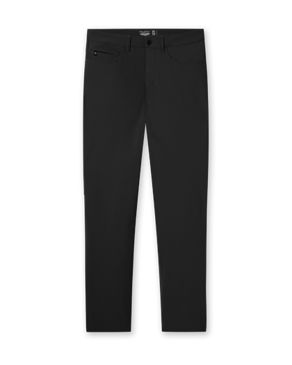 Hero Pant in black, front flay lay view