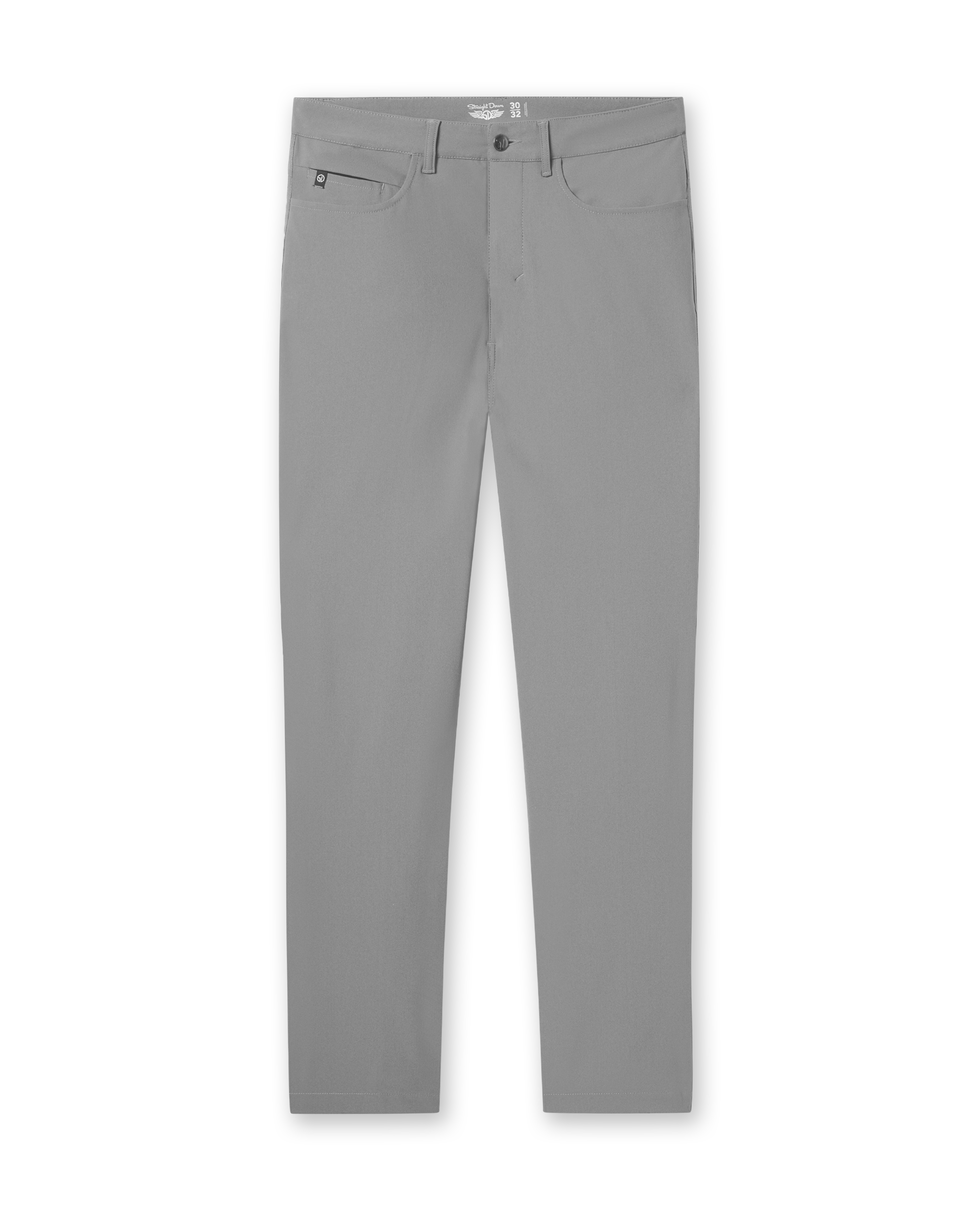Hero Pant in carbon grey, front flay lay view