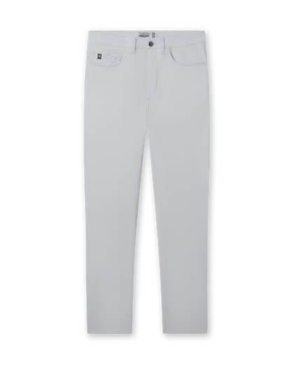 Hero Pant in silver, front flay lay view
