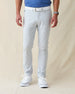 Hero Pant in silver, front view on model