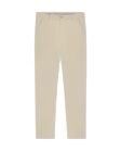 Men's Maverick Twill Pant in Cashew, flat lay front view featuring a solid tan with a button waistband closure and slant front pockets