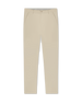 Men's Maverick Twill Pant in Cashew, flat lay front view featuring a solid tan with a button waistband closure and slant front pockets