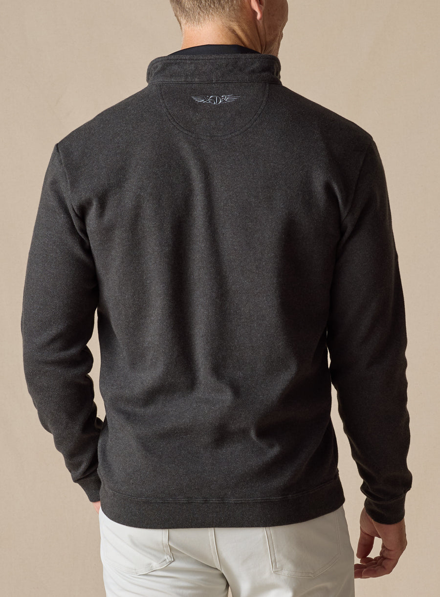 Burnside Quarter Zip - Black Charcoal
