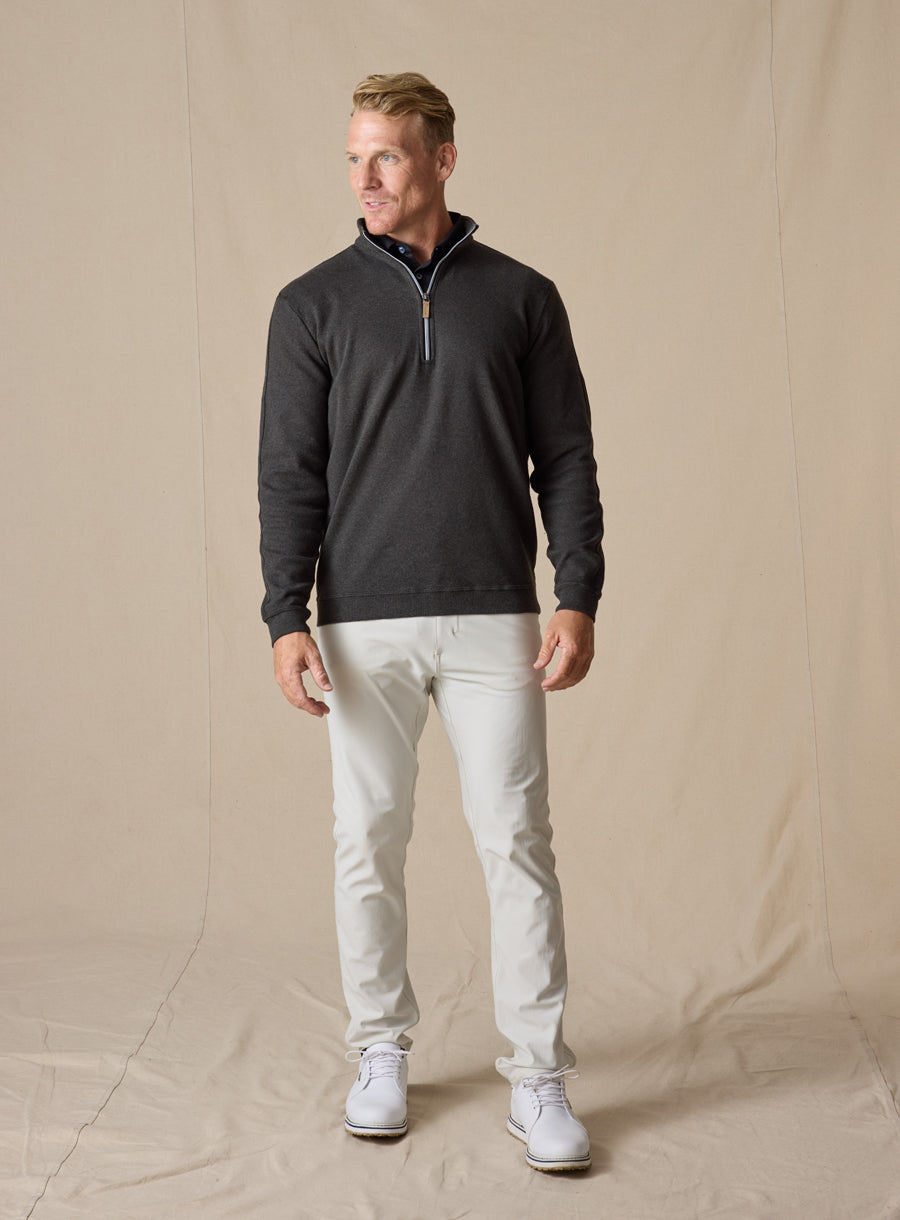 Burnside Quarter Zip - Black Charcoal
