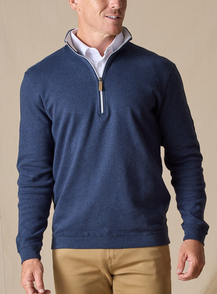 Burnside Quarter Zip - Indigo
