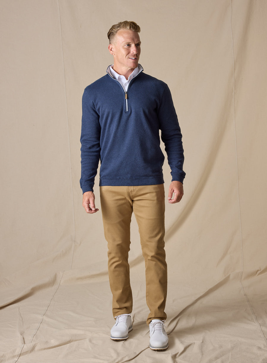 Burnside Quarter Zip - Indigo
