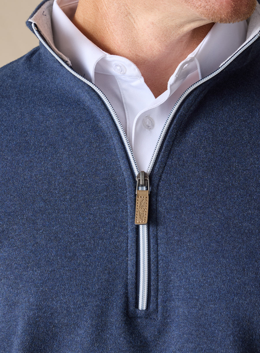Burnside Quarter Zip - Indigo
