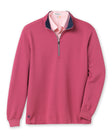 Men’s Optic Quarter Zip in acai pink, flat lay front view