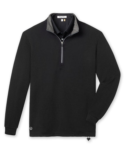 Men’s Optic Quarter Zip in black, front view