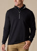 Men’s Optic Quarter Zip in black, front model view