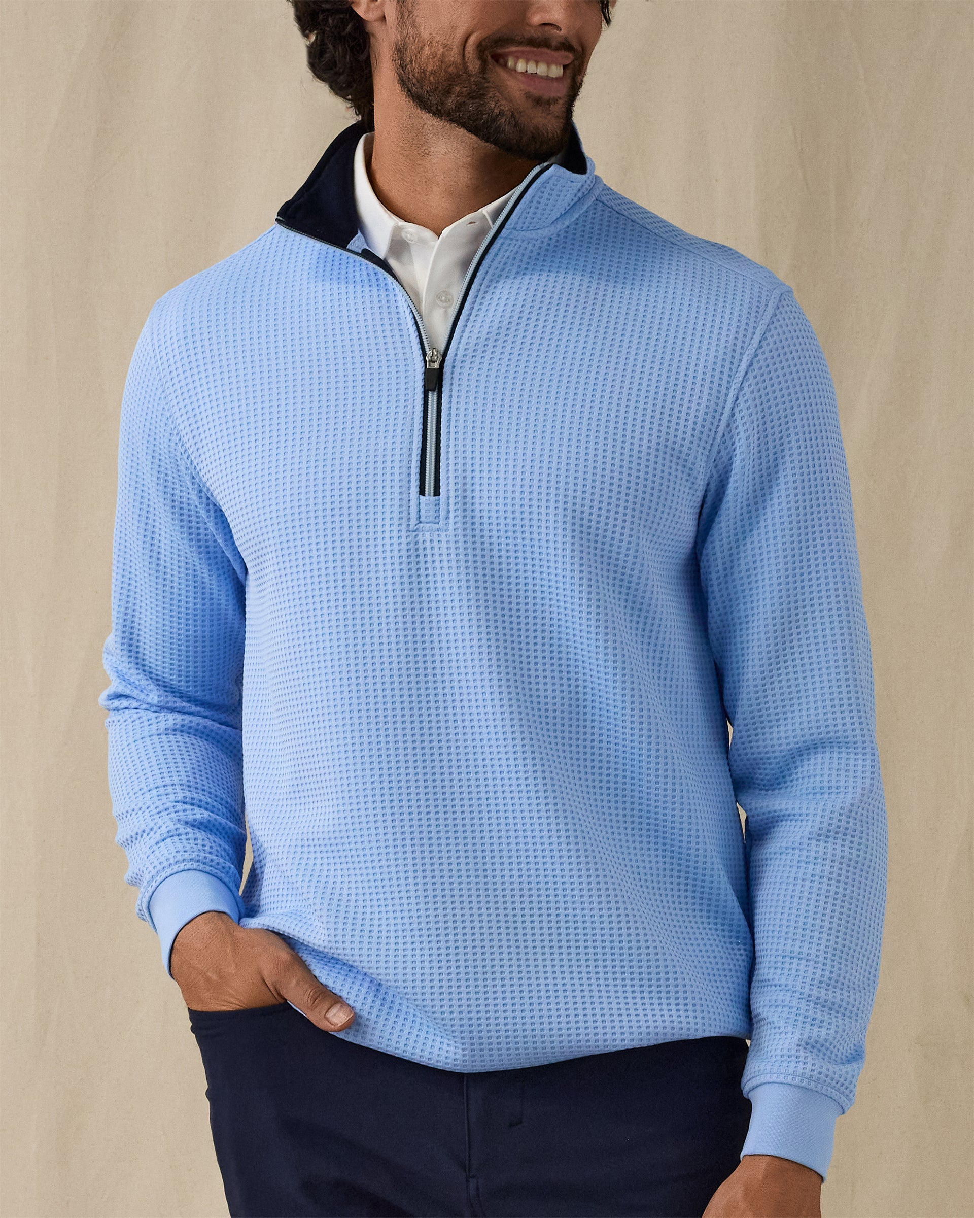 Optic Quarter Zip - Carolina
