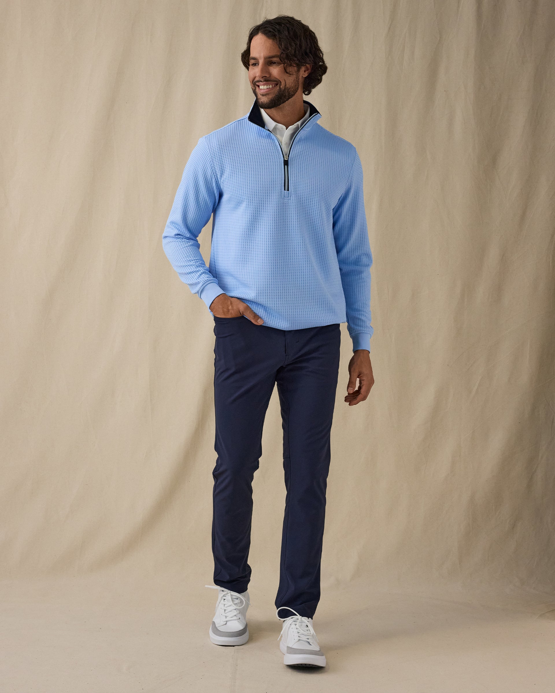 Optic Quarter Zip - Carolina
