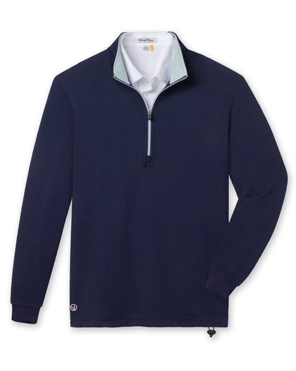Men’s Optic Quarter Zip in navy, front view