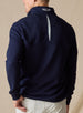 Men’s Optic Quarter Zip in navy, back view