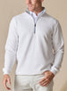 Men’s Optic Quarter Zip in white, on-model front view