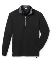 Men’s Optic Quarter Zip in black, front view