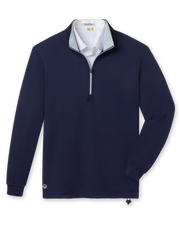 Men’s Optic Quarter Zip in navy, front view