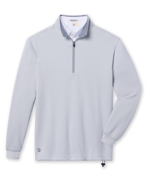 Optic Quarter Zip - Silver | Straight Down