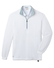 Men’s Optic Quarter Zip in white, front view