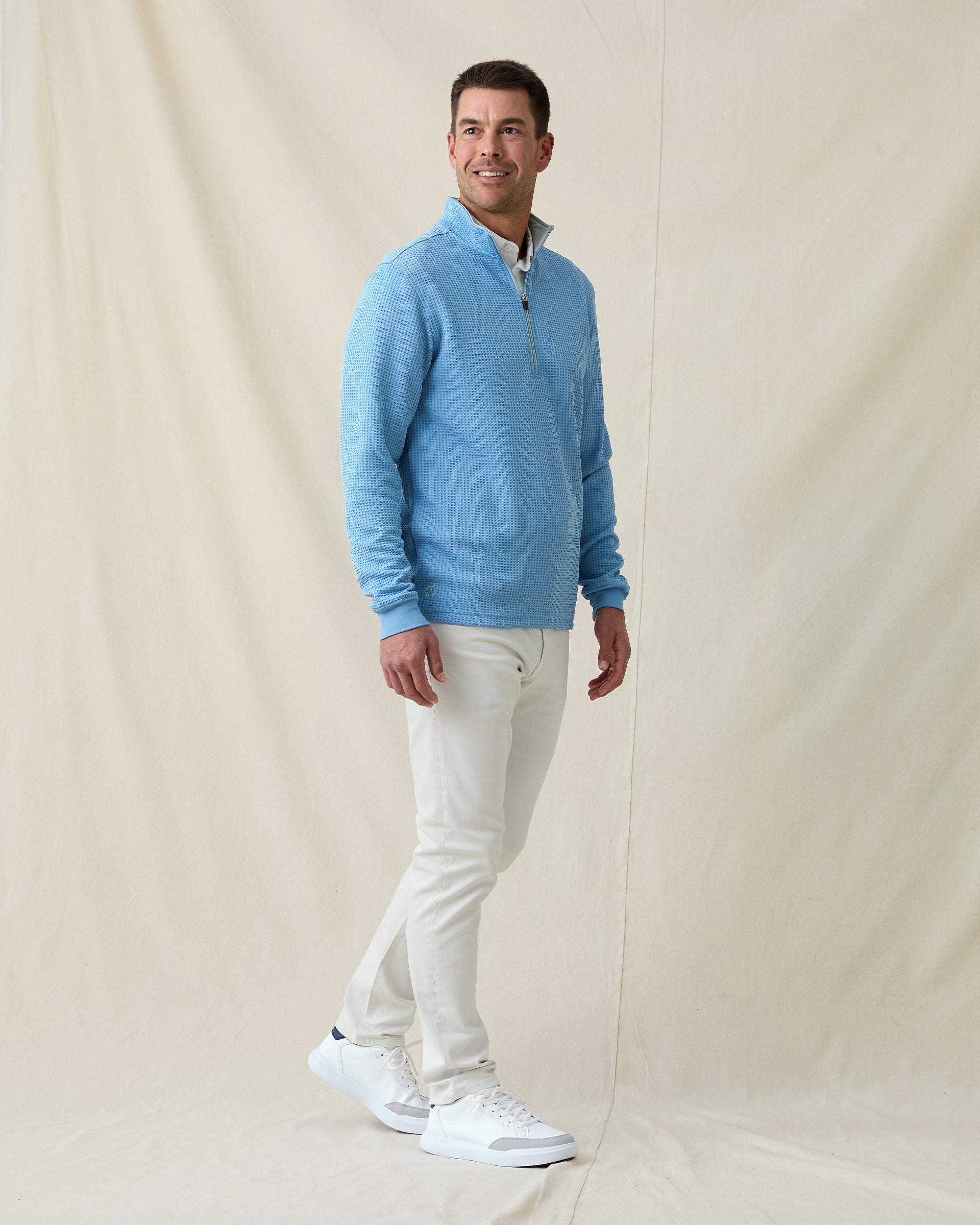 Optic Quarter Zip - Coastal
