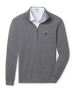 Men's Crusher Quarter Zip in Phantom Grey, flat lay, embroidered with 126th U.S. Open Shinnecock Hills chest logo