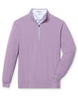 Ballard Quarter-Zip in mulberry, front product view with clean minimalist design