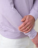 Ballard Quarter-Zip in mulberry, close-up of sleeve and cuff detail