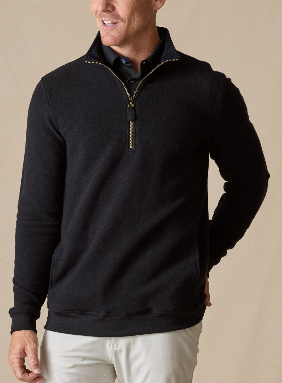 Major Quarter Zip - Black
