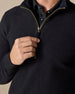 Major Quarter Zip in black, collar and zipper detail
