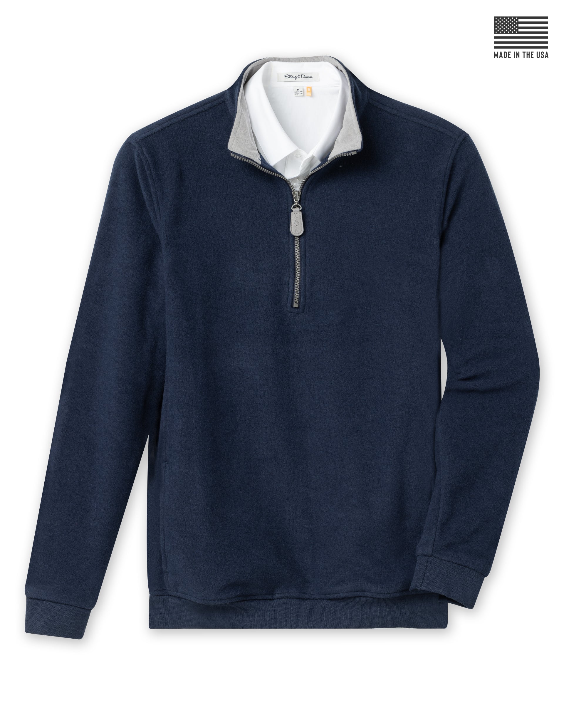 Major Quarter Zip - Indigo
