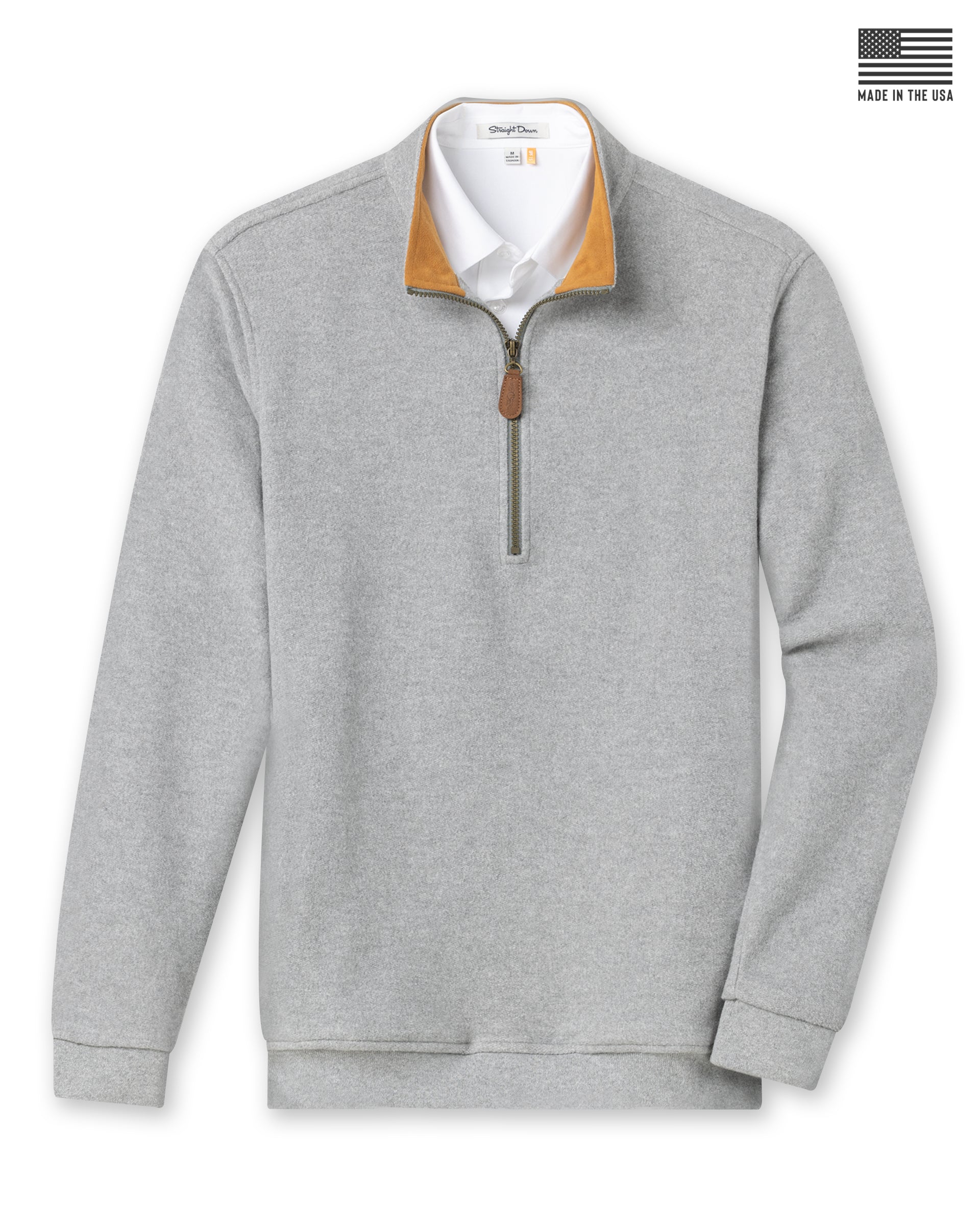 Major Quarter Zip - Light Charcoal
