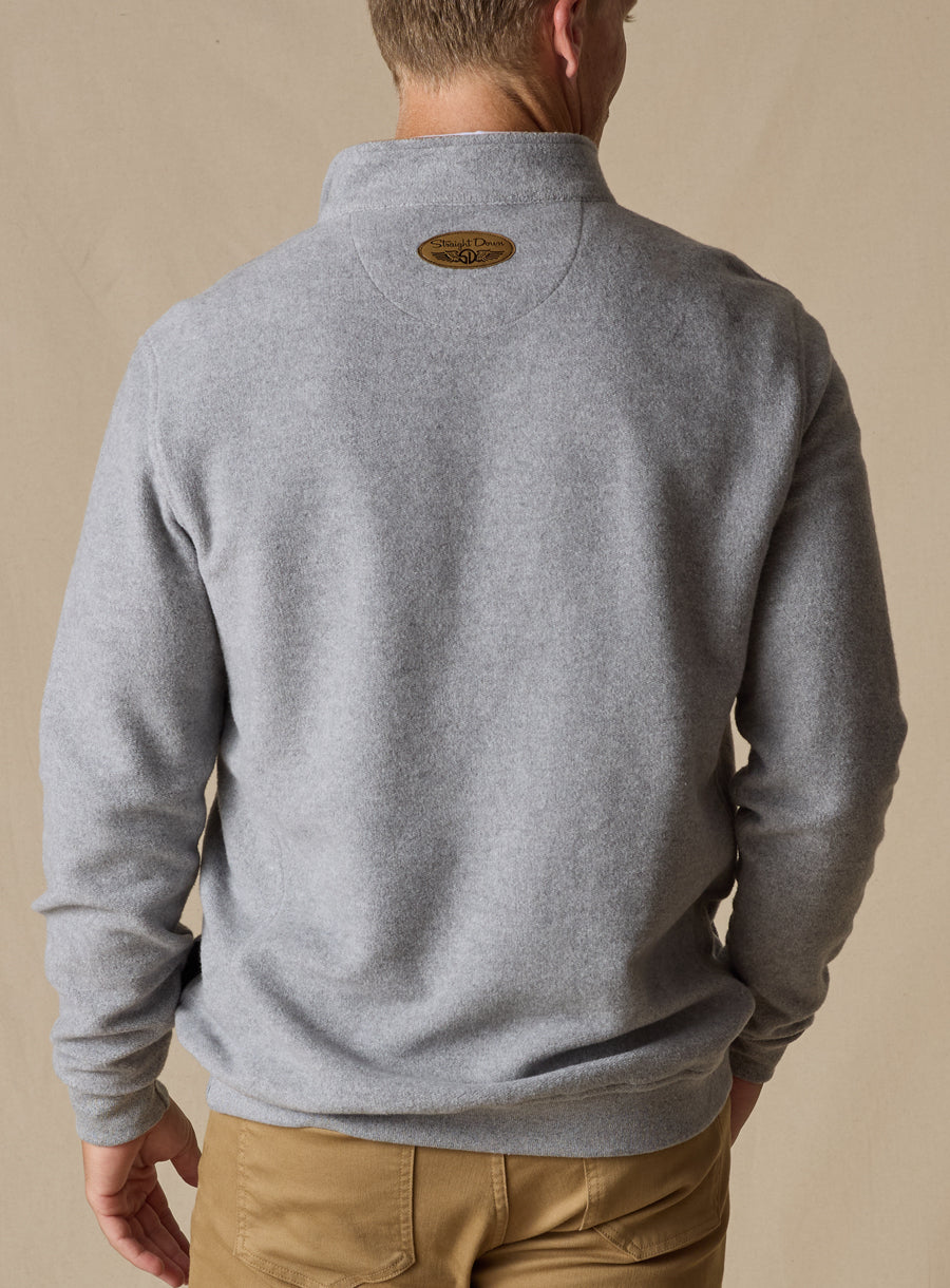 Major Quarter Zip - Light Charcoal
