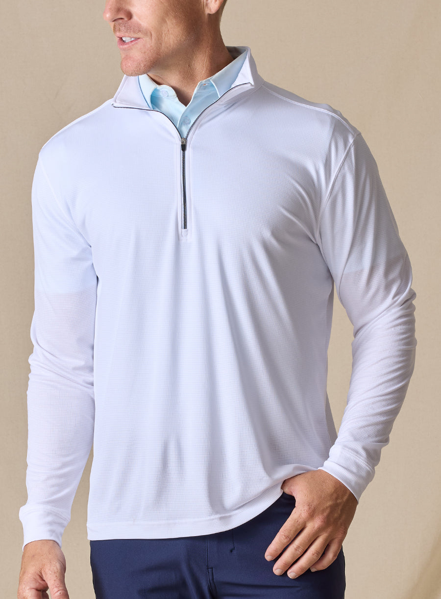 Aerolight Quarter Zip - White
